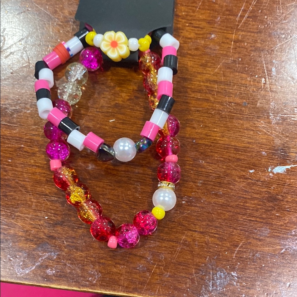 Colorful Beaded Kids Bracelet Set